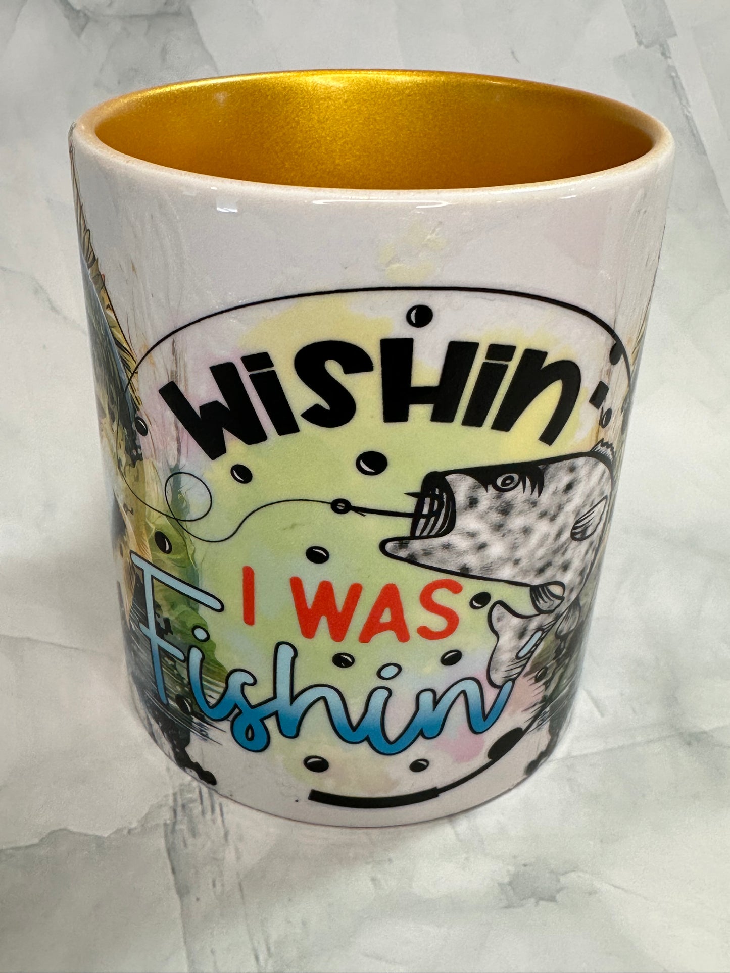 Wishin I Was Fishin Mug