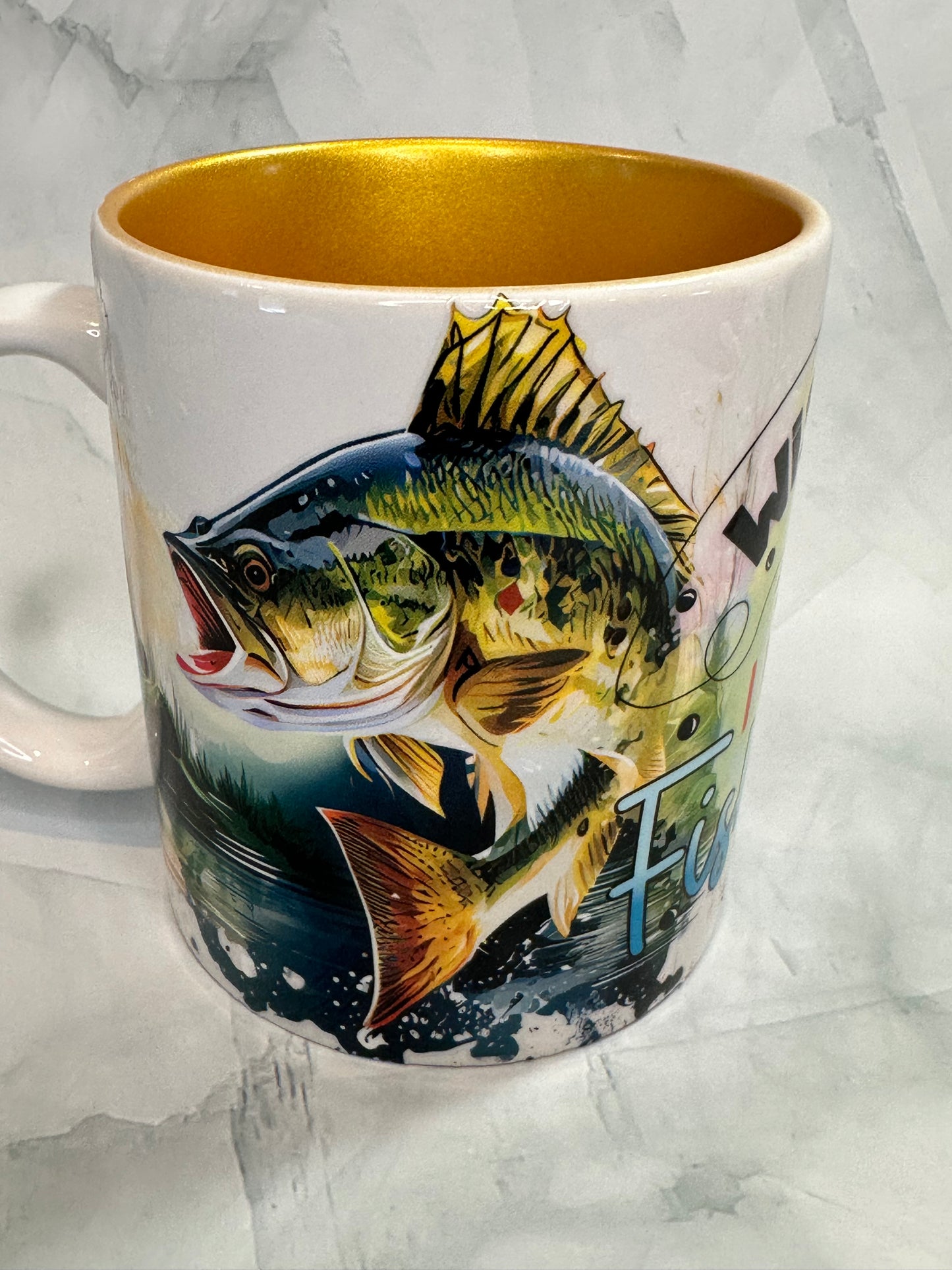 Wishin I Was Fishin Mug