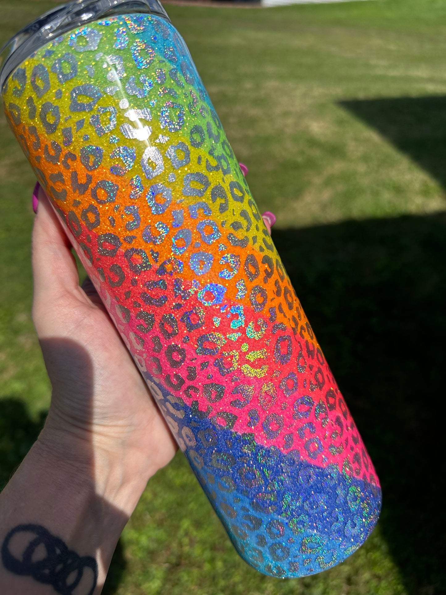 Neon Cheetah Swirl