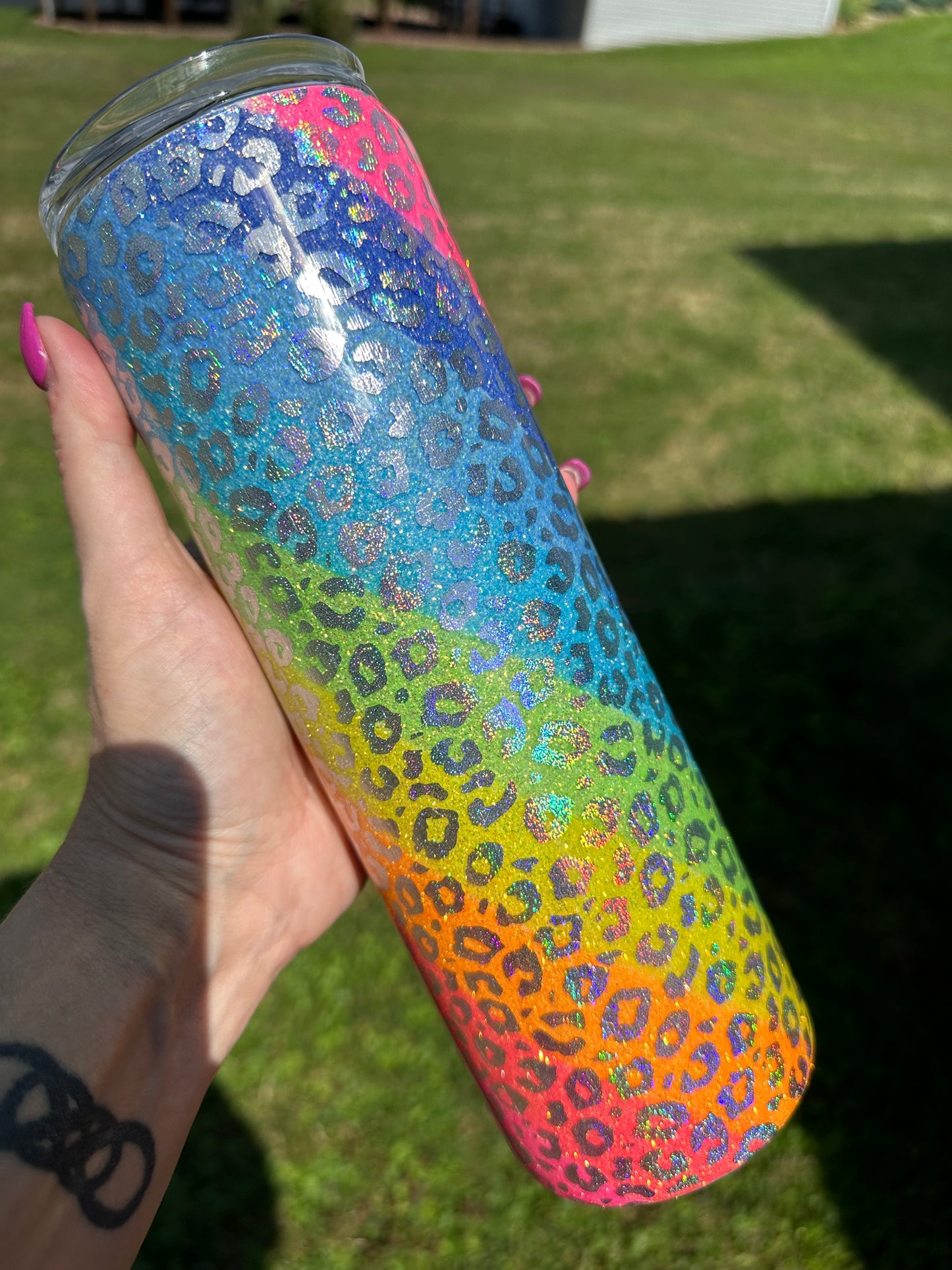 Neon Cheetah Swirl