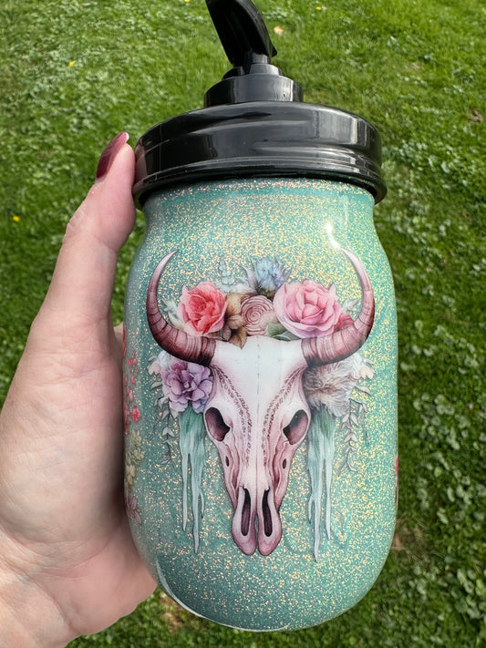 Mason jar soap dispenser